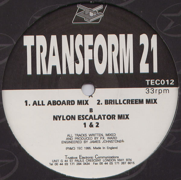 Transform 21 : Bet You (12")