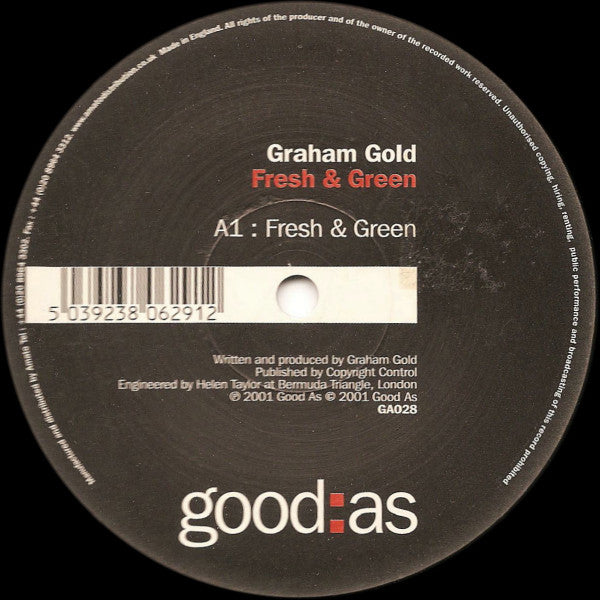 Graham Gold : Fresh & Green / Too Blue (12")