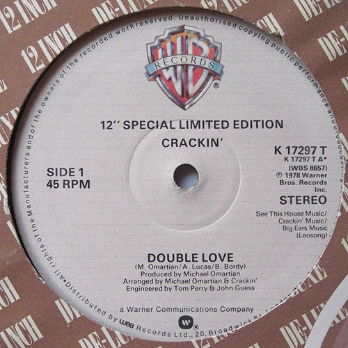 Crackin' : Double Love (12", Ltd)