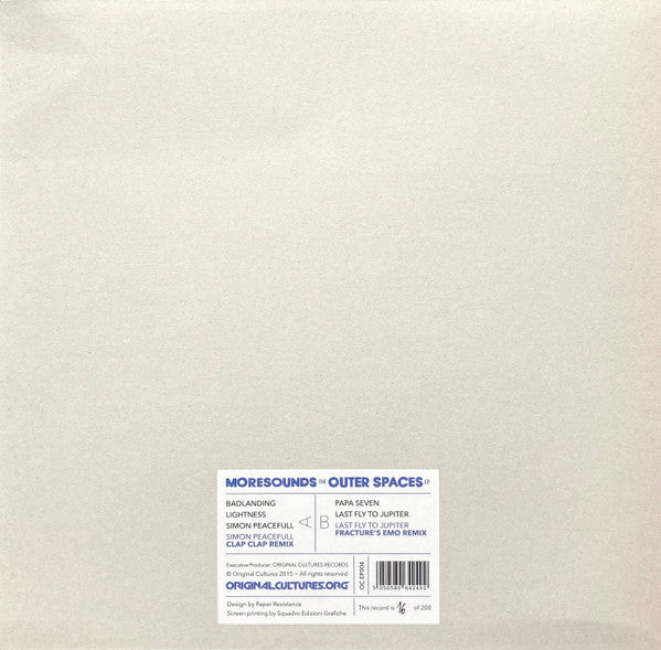 Moresounds : The Outer Spaces EP (12", EP, Ltd, Num, W/Lbl)