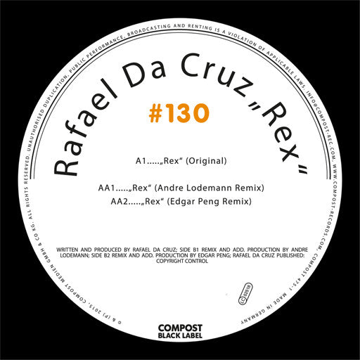 Rafael Da Cruz : Rex (12")