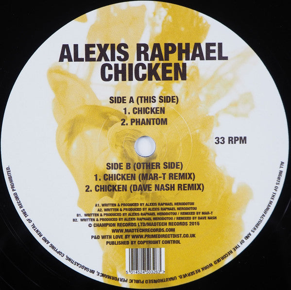 Alexis Raphael : Chicken (12")