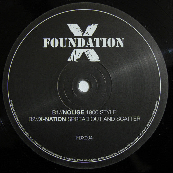 Various : Foundation X 004 (12", EP, RP)