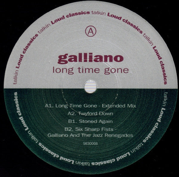 Galliano : Long Time Gone (12", Comp)