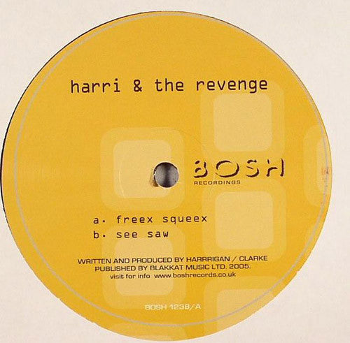 Harri & The Revenge (2) : Freex Squeex / See Saw (12")