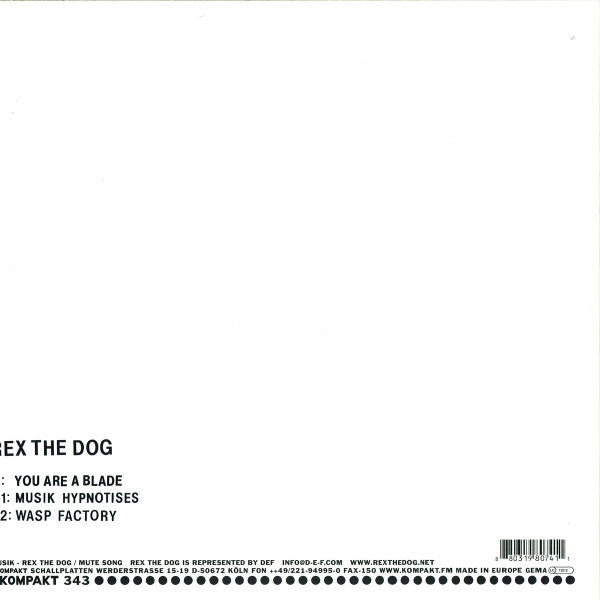 Rex The Dog : You Are A Blade (12", EP)