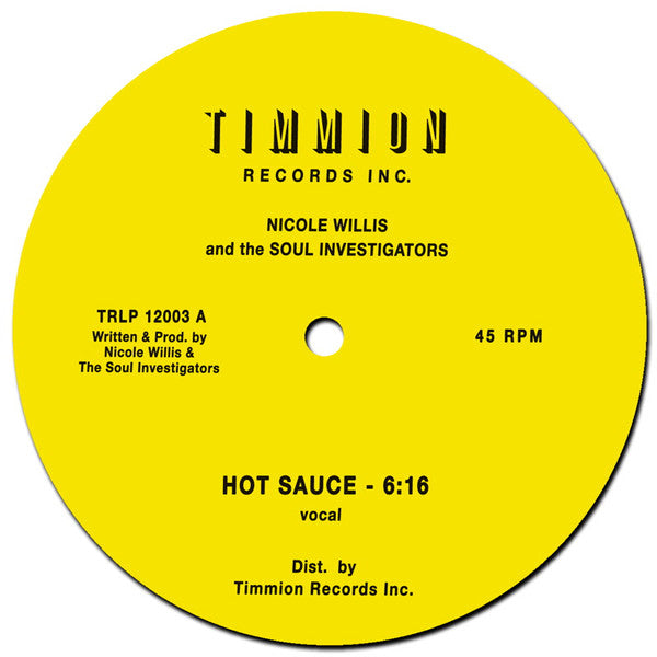 Nicole Willis & The Soul Investigators : Hot Sauce (12", Maxi)