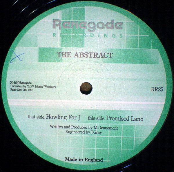 The Abstract (2) : Howling For J / Promised Land (12")