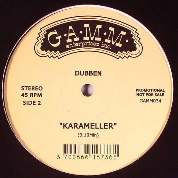 Dubben : Kollektoren Dub / Karameller (12", Promo)