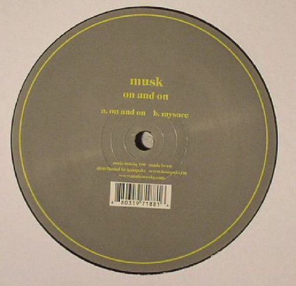 Musk : On & On (12")