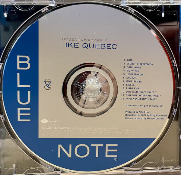 Ike Quebec : Bossa Nova Soul Samba (CD, Album, RE, RM)