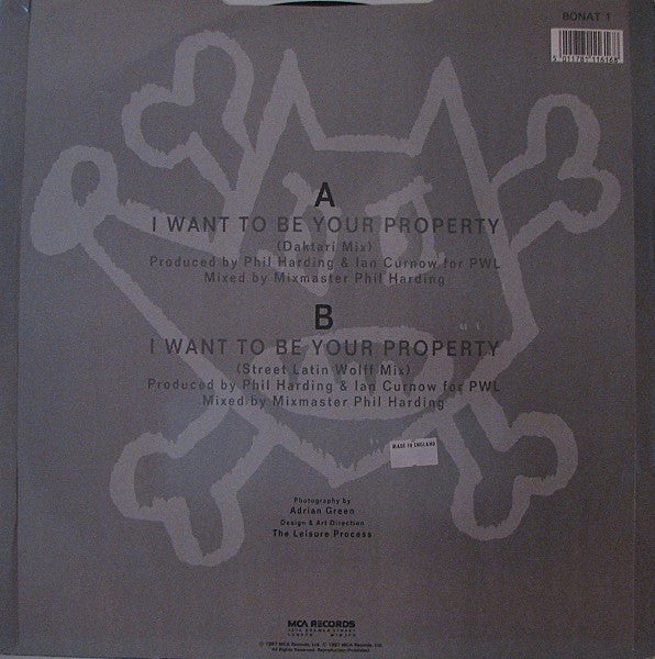 Blue Mercedes : I Want To Be Your Property (12")