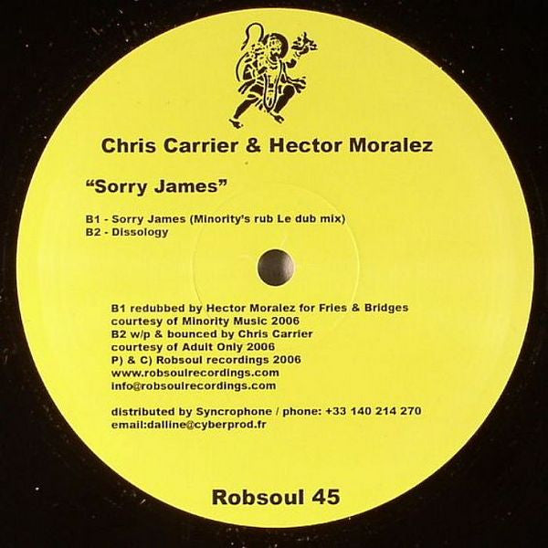 Chris Carrier & Hector Moralez : Sorry James (12")