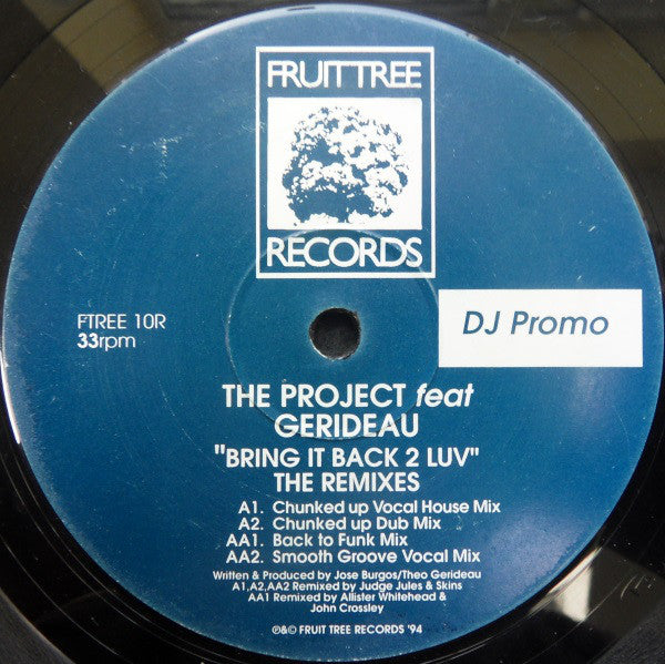 The Project (4) Feat Gerideau : Bring It Back 2 Luv (The Remixes) (12")