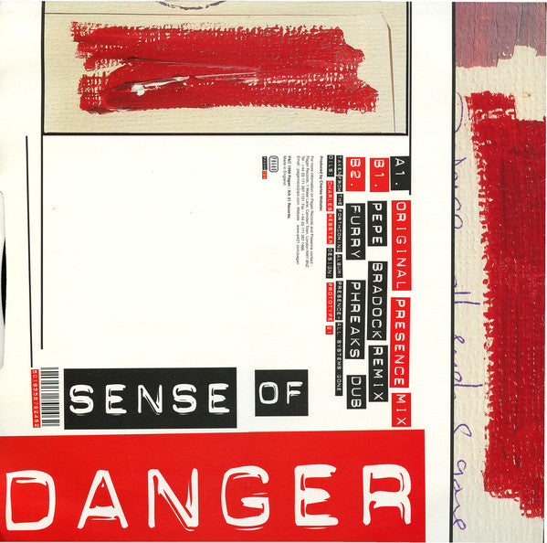 Presence Featuring Shara Nelson : Sense Of Danger (Part.1 Of A 2 Vinyl Set) (12")