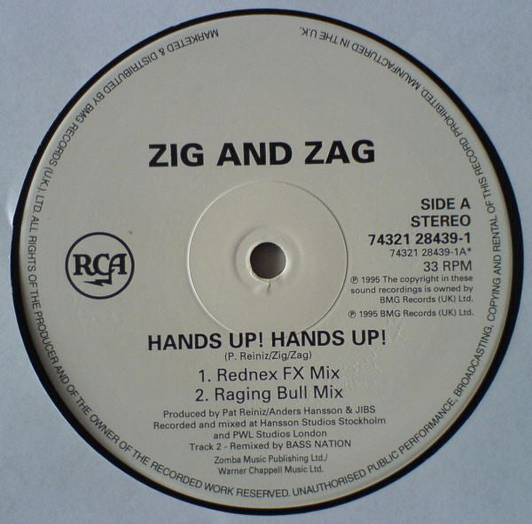 Zig & Zag : Hands Up! Hands Up! (12")