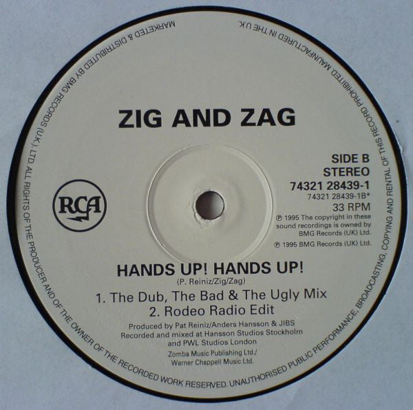 Zig & Zag : Hands Up! Hands Up! (12")