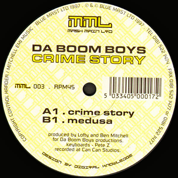 Da Boom Boys : Crime Story (12")