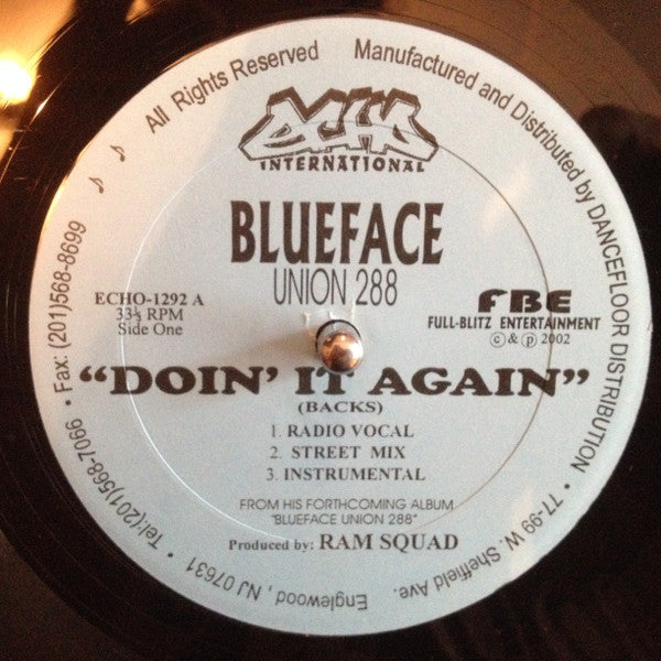 Blueface (2) : Doin' It Again (12")