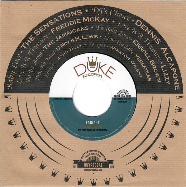 John Holt With Tommy McCook & The Supersonics / Winston Wright With Tommy McCook & The Supersonics : Tonight (7", RE)