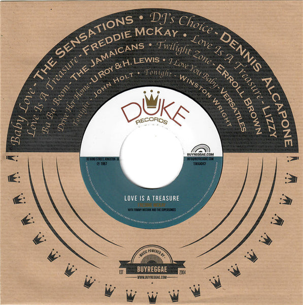 Lizzy With Tommy McCook Allstars / Freddie McKay With Tommy McCook & The Supersonics : Love Is A Treasure (7", RE)