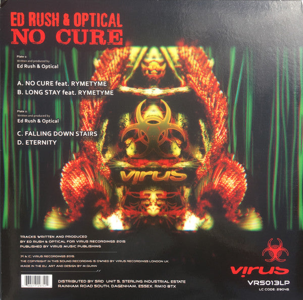 Ed Rush & Optical : No Cure (2x12" + CD, Album)