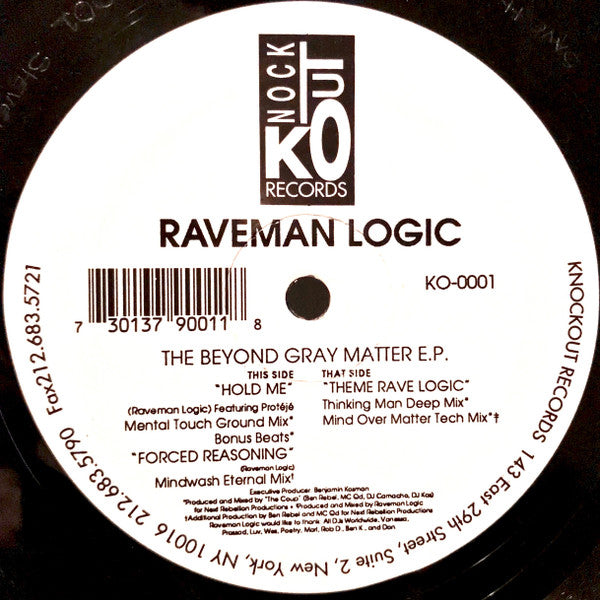 Raveman Logic : The Beyond Gray Matter E.P. (12", EP)