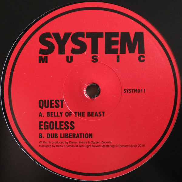 Conquest (4) / Egoless : Belly Of The Beast / Dub Liberation (12")