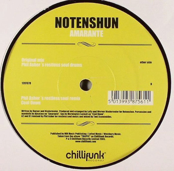 No Tenshun : Amarante (12")