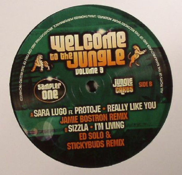 Sara Lugo Ft. Protoje / Sizzla : Welcome To The Jungle Volume 3 (Sampler One) (12", Smplr)