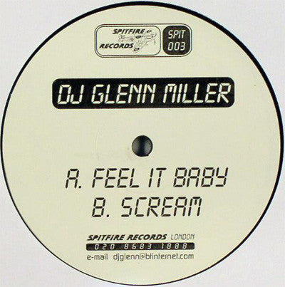 DJ Glenn Miller : Feel It Baby / Scream (12")