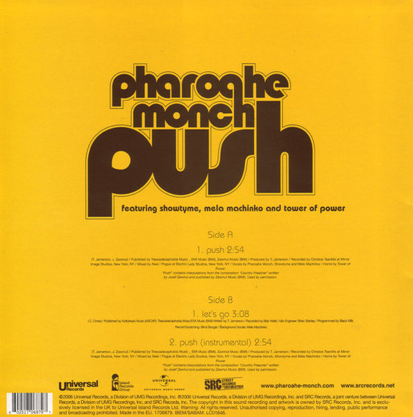 Pharoahe Monch : Push / Let's Go (12")