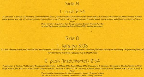 Pharoahe Monch : Push / Let's Go (12")