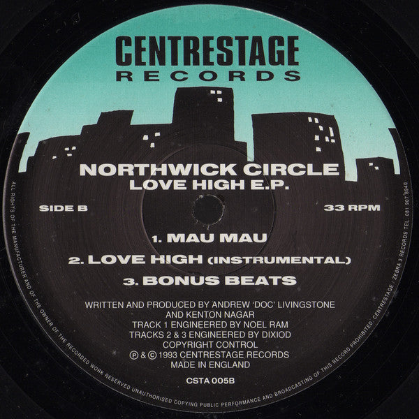 Northwick Circle : Love High E.P. (12", EP)