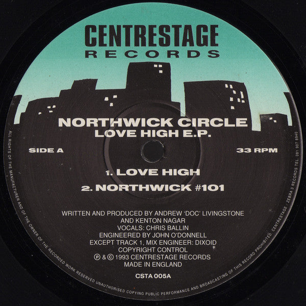 Northwick Circle : Love High E.P. (12", EP)
