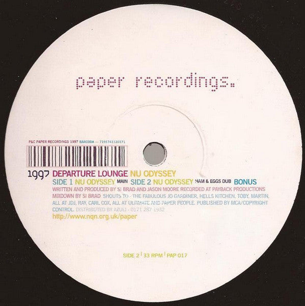 Departure Lounge : Nu Odyssey (12")