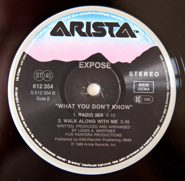 Exposé : What You Don't Know (12")