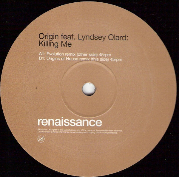 Origin : Killing Me (Disc Two) (12")
