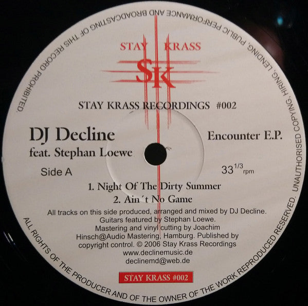 Stay Krass Liveprojekt : Encounter E.P. (12", EP)