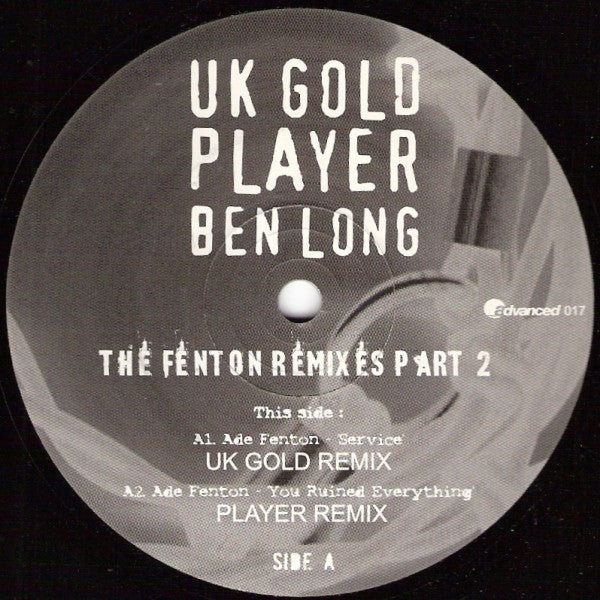 Ade Fenton : The Fenton Remixes Part 2 (12")