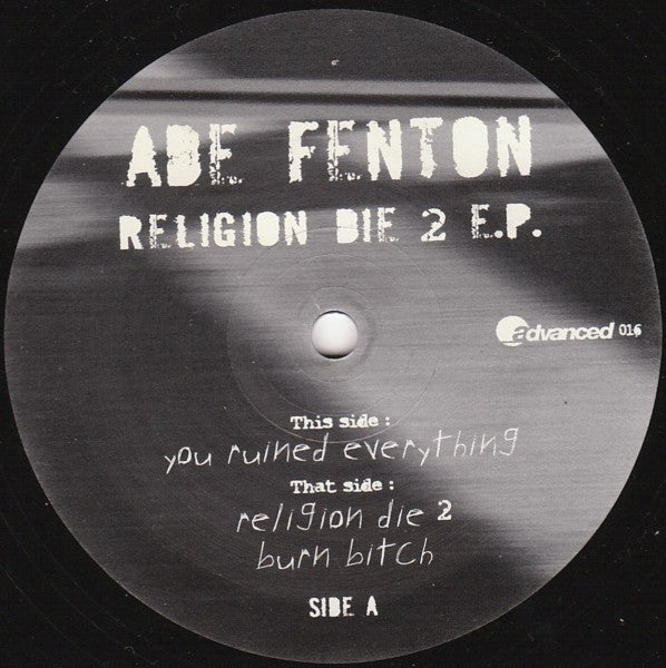 Ade Fenton : Religion Die 2 E.P. (12", EP)