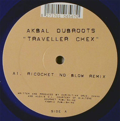 Akbal Dubroots : Traveller Chex (12", Dar)