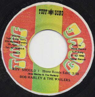 Bob Marley & The Wailers : Exodus (Kindred Spirit Edit) / Why Should I (Bone Remix Edit) (7", RE)