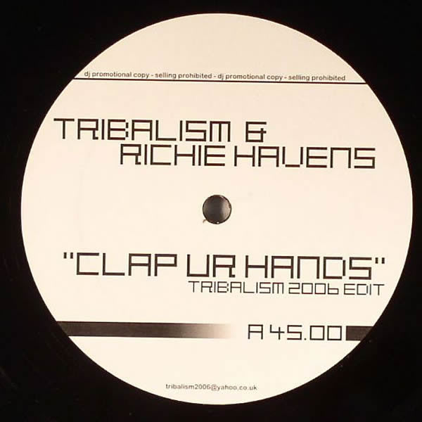 Tribalism & Richie Havens : Clap UR Hands (12", Unofficial)