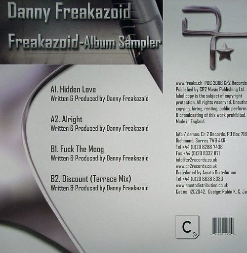 Danny Freakazoid : Freakazoid - Album Sampler (12", Smplr)