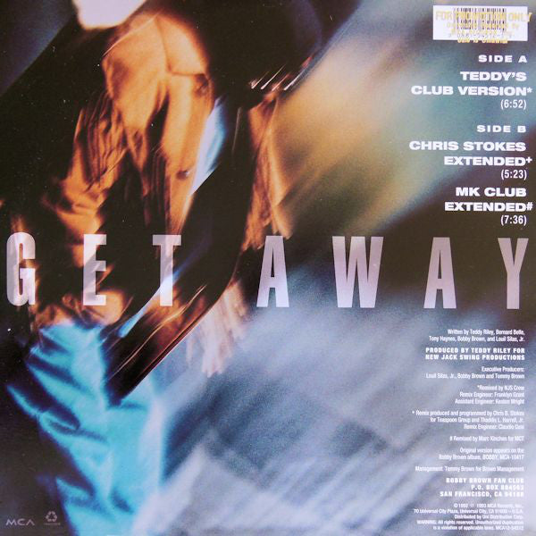 Bobby Brown : Get Away (12", Single)