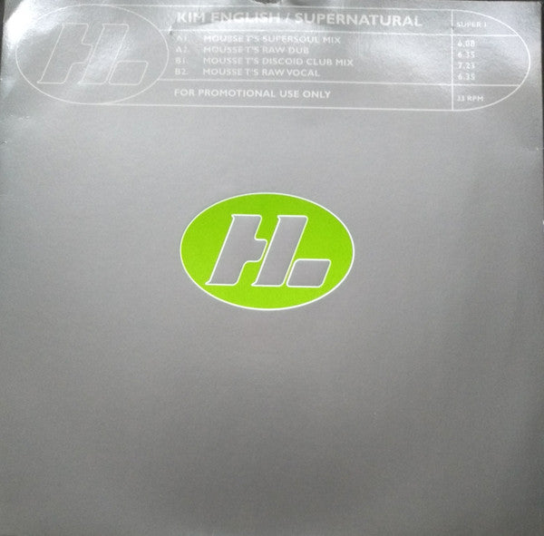 Kim English : Supernatural (12", Promo)
