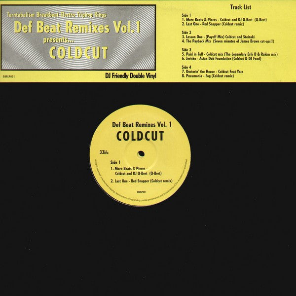 Coldcut : Def Beat Remixes Vol. 1 (2x12", Comp, Unofficial)