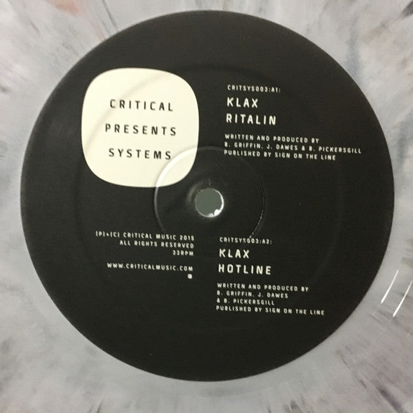 Klax (5) : Critical Presents: Systems 003 (12", Gre)