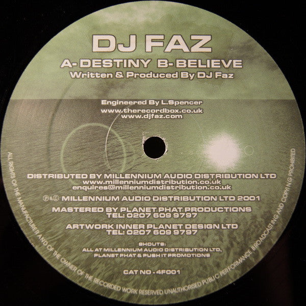 DJ Faz : Destiny (12")